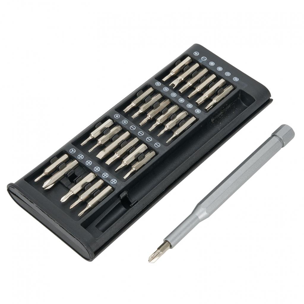 Alloy Steel Screwdriver Aluminum Handle Dark Gray Holder Magnetic
