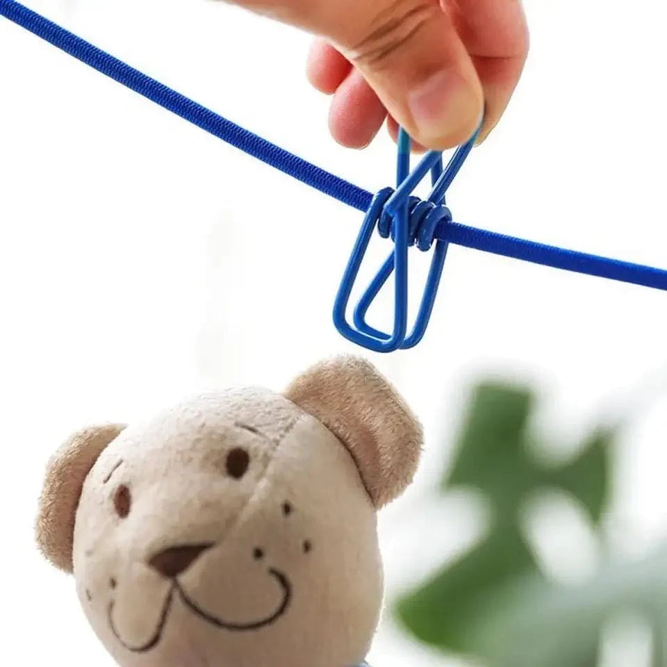 CLOTH LINE ROPE WITH 12 CLIPS